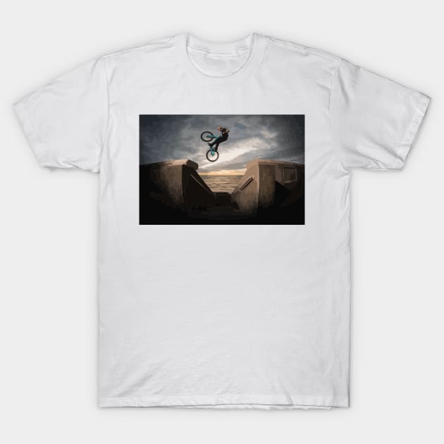 Danny Macaskill Painting T-Shirt by gktb